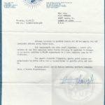 Pino Letter From Campagnolo 1975